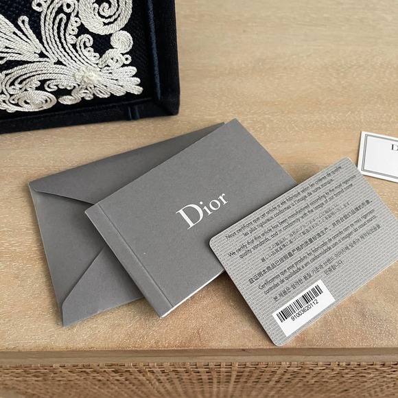 ❌SOLD❌NEW CHRISTIAN DIOR Canvas Embroidered Cornely Book Tote Blue White Large - Picture 10 of 14